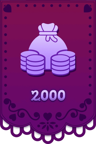 Accumulate 2000 coins